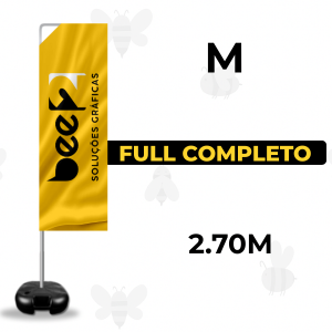 WIND FULL COMPLETO (M) Base Titan Black Modelo Maleta com Alça 2.70m x 0.65m Dupla-Face | Impressão Ultra-HD EPSON Tecido TecnoSport 100% Sintético RETANGULAR / Estrutura de Alumínio Desmontável FRETE GRÁTIS NAS COMPRAS ACIMA DE 100,00, CONSULTE AS REGIÕES.